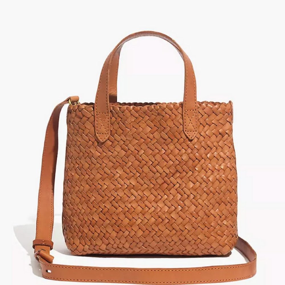 Madewell Woven Leather Small Transport Crossbody
